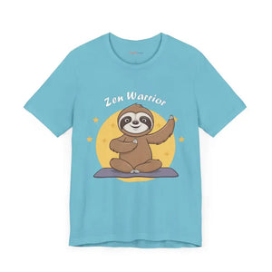 Zen Warrior Sloth Yoga Unisex Jersey Short Sleeve Tee - Dipaliz - T-shirts