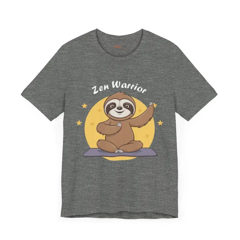 Unleash your Zen with the Warrior Sloth Yoga Tee - T-shirt