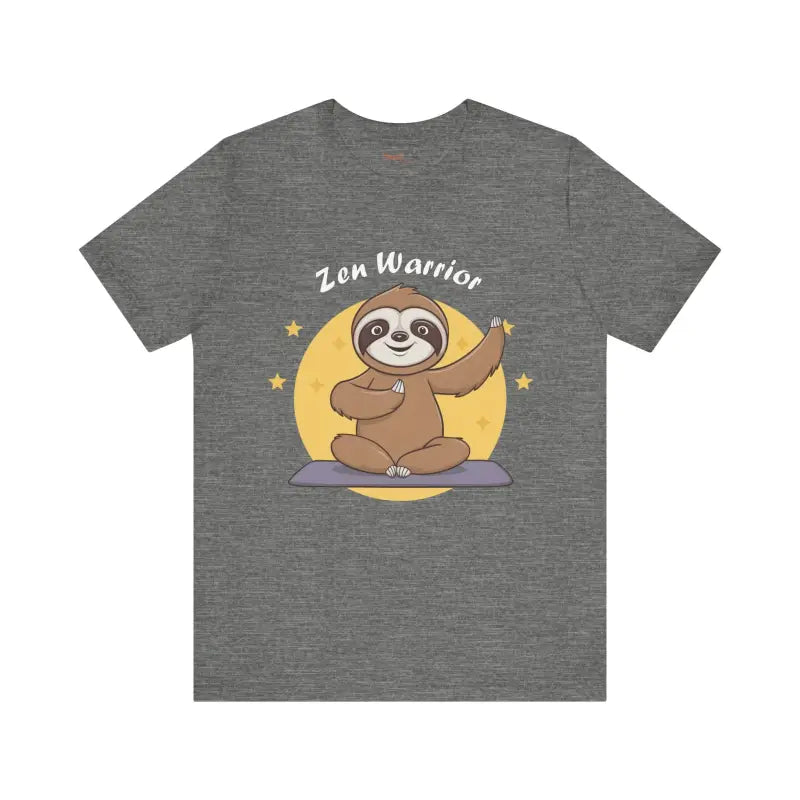 Unleash your Zen with the Warrior Sloth Yoga Tee - T-shirt