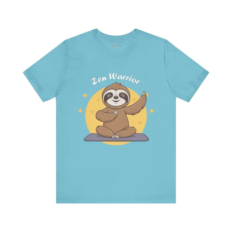 Unleash your Zen with the Warrior Sloth Yoga Tee - T-shirt