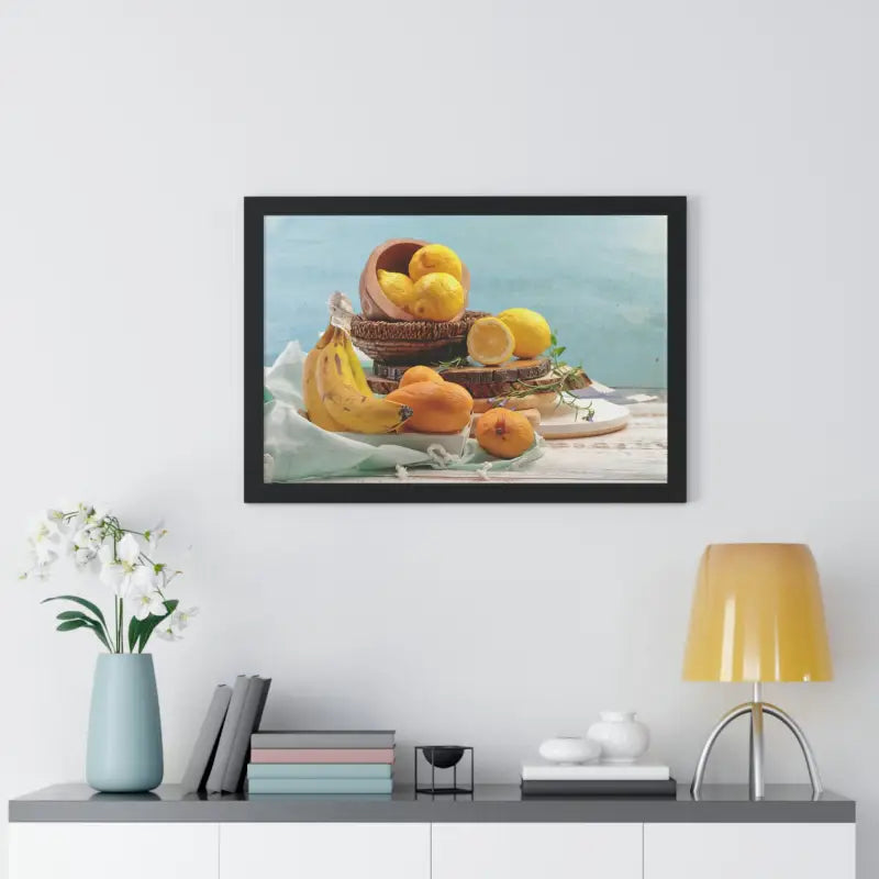 Zest Up Your Space With Vibrant Framed Citrus Delight - Poster
