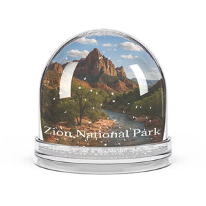 Zion National Park Snow Globe Serene Vibes Acrylic Frame - Dipaliz - 3.5’’ × 3.4’’ - Globes