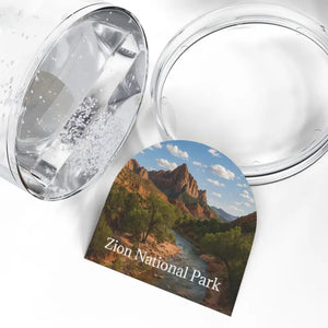 Zion National Park Snow Globe Serene Vibes Acrylic Frame - Dipaliz - 3.5’’ × 3.4’’ - Globes