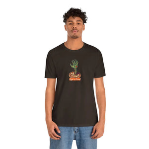 Soft Unisex Jersey Short Sleeve Zombie Hand Pizza - Dipaliz - T-shirts
