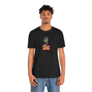 Soft Unisex Jersey Short Sleeve Zombie Hand Pizza - Dipaliz - T-shirts
