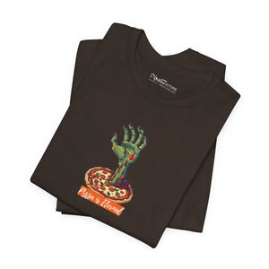 Soft Unisex Jersey Short Sleeve Zombie Hand Pizza - Dipaliz - T-shirts