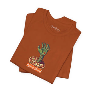 Soft Unisex Jersey Short Sleeve Zombie Hand Pizza - Dipaliz - T-shirts