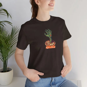 Soft Unisex Jersey Short Sleeve Zombie Hand Pizza - Dipaliz - T-shirts