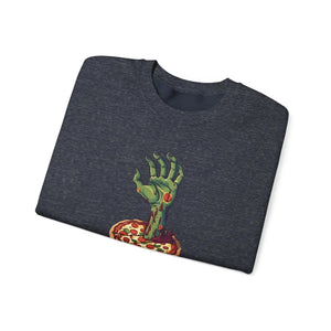 Spooky Zombie Hand Pizza Sweatshirt - Heavy Blend - Dipaliz - Sweatshirts