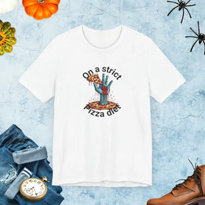 Zombie Pizza Diet Unisex Jersey Short Sleeve Tee - Dipaliz - White / Xs - T-shirts