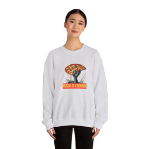 Cozy Zombie Pizza Crewneck Sweatshirt - Heavy Blend - Dipaliz - Sweatshirts