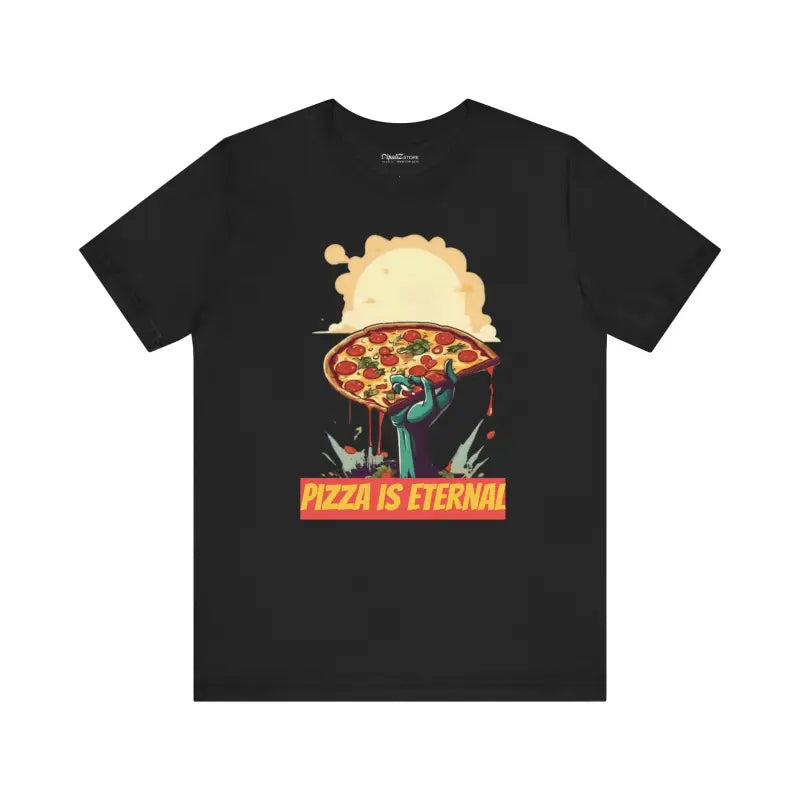 Unleash the Zombie Pizza Craze with our Unisex Tee! - T-shirt