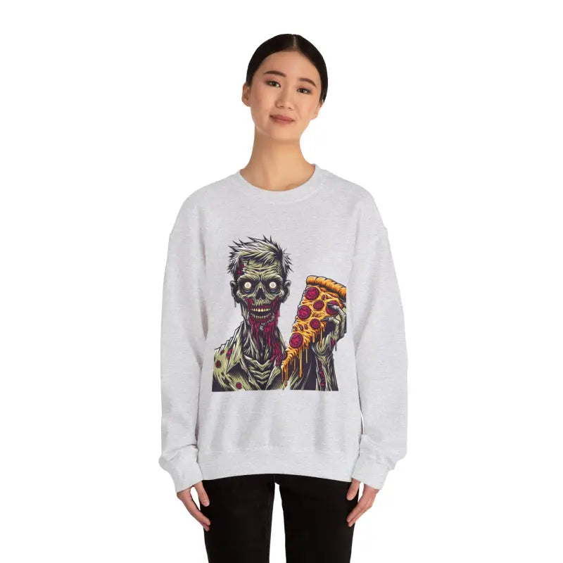 Ultimate Zombie Pizza Unisex Heavy Blend Crewneck Sweatshirt