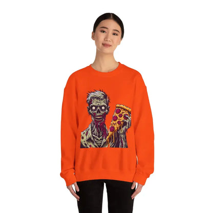 Ultimate Zombie Pizza Unisex Heavy Blend Crewneck Sweatshirt