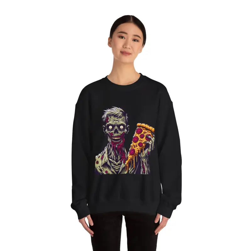 Ultimate Zombie Pizza Unisex Heavy Blend Crewneck Sweatshirt